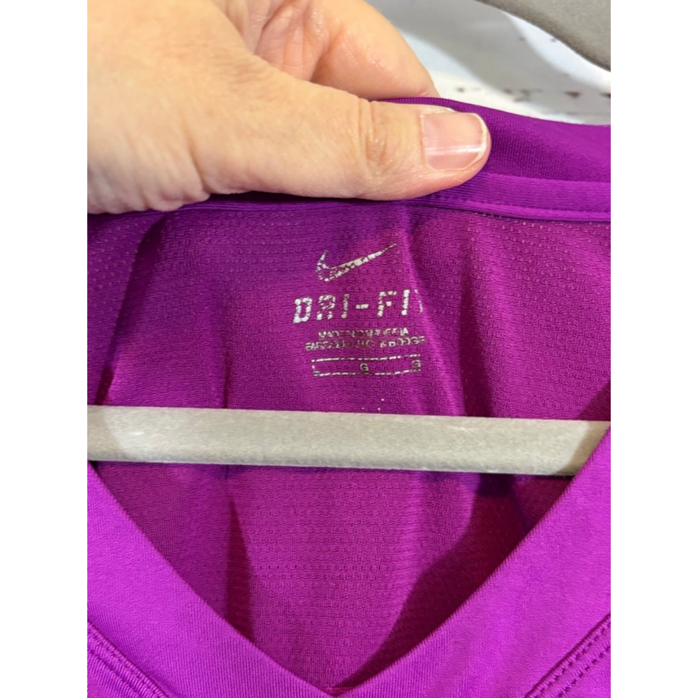 Women's Nike Purple Dri-FIT Long Sleeve Tee L - Picture 3 of 4